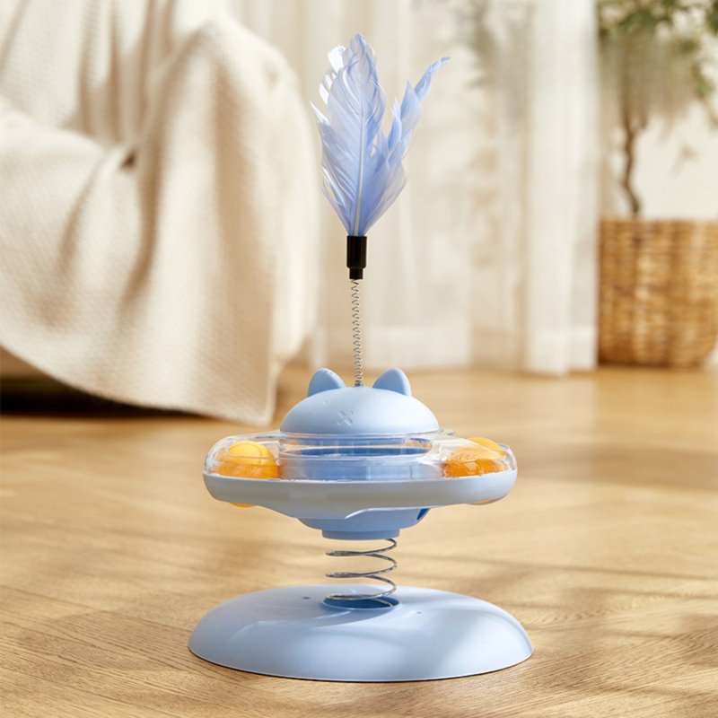 Distributeur de nourriture rotative 360 °, Bleu
