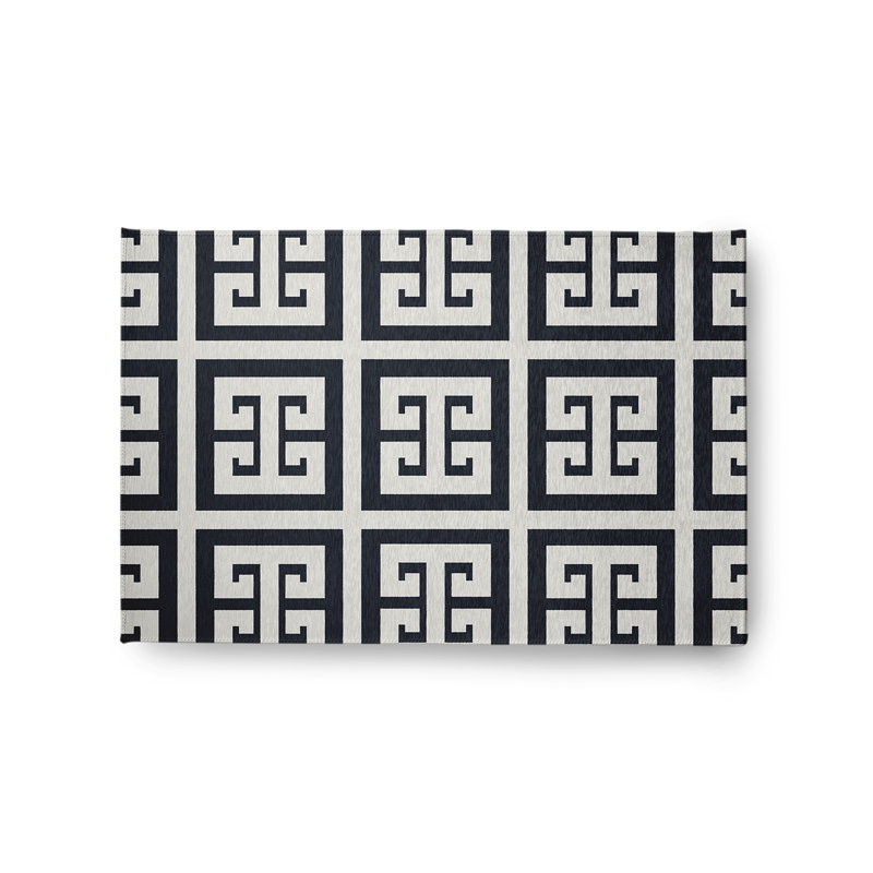 Chenille Geometric Indoor Rug, Rectangle 2' x 3'
