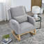 Fauteuil à bascule moderne 27,5 po avec dossier lombaire et fauteuil