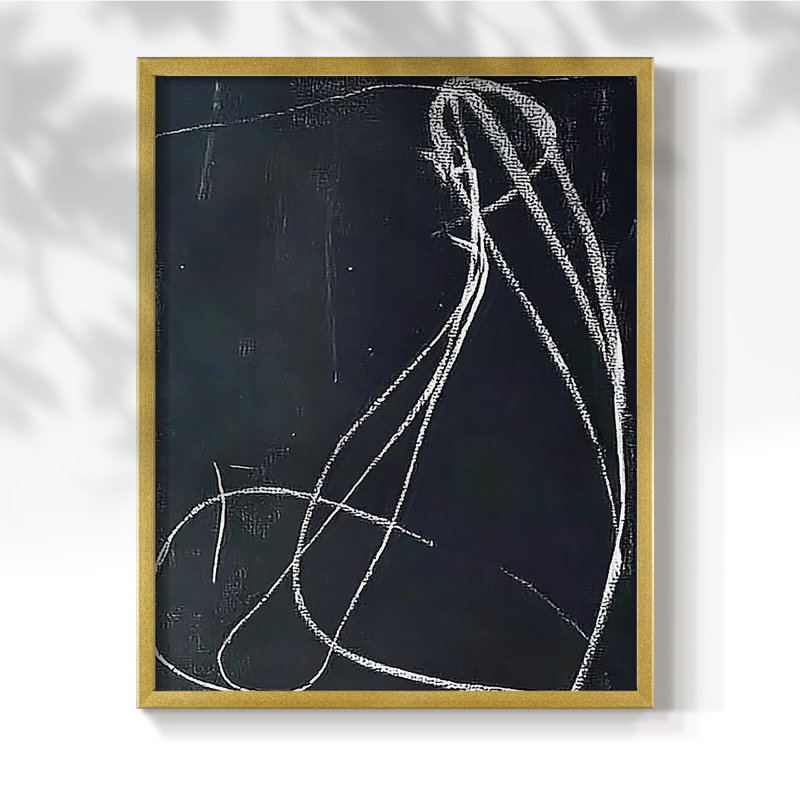 "ABSTRACT Series DCXVII" par J Paul, Doré, H 11 po x l 9 po