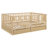 Full Size Wood Daybed with Fence Guardrails and 2 Drawers, Natural