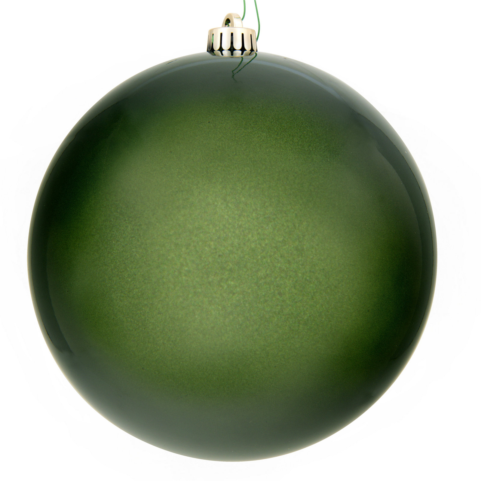 Holiday Solid Ball Ornament, Juniper Green, 10" H x 10" W x 10" D