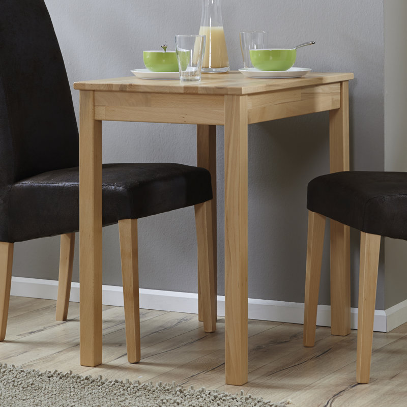 Erik Beech Solid Wood Dining Table, 75cm H x 70cm L x 50cm W