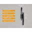 Black Aluminum LED Bar Sconce