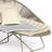 Outdoor Aluminum Frame Fabric Woven Lounger Outdoor Chaise Lounge , Cushion Included