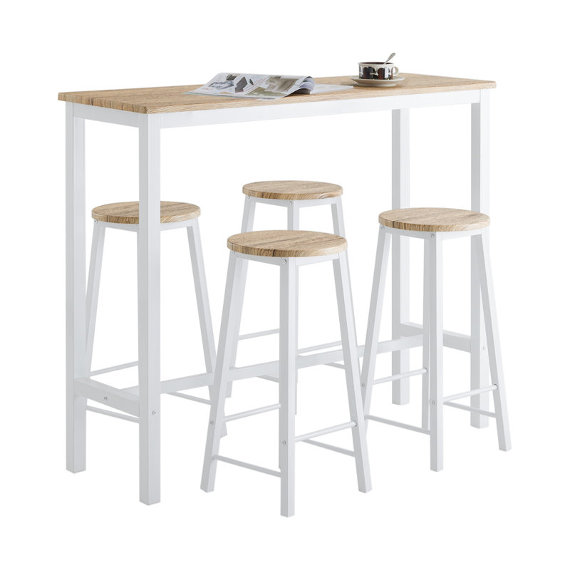 Caelab 120cm Bar Set, Nature/White