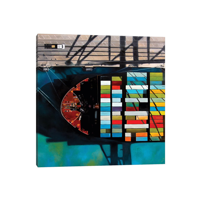 Miami by Antony Squizzato - Wrapped Canvas Print, 45.72cm H x 45.72cm W x 1.9cm D