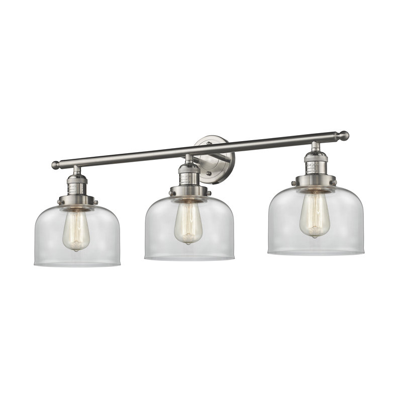 Chaparro Armed Sconce, Matte White Cased, 11" H x 30" W, Brushed Satin Nickel