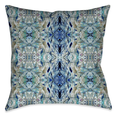 Nature Gone Nature Gone Blue Throw Pillow