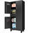Metal Storage Cabinet with Drawer, 71" Garage Cabinet with Locking Doors and 2 Adjustable Shelves, Heavy Duty Tool Cabinet with Pegboard, 8 Hooks & Rolling Wheels for Home Office Utility