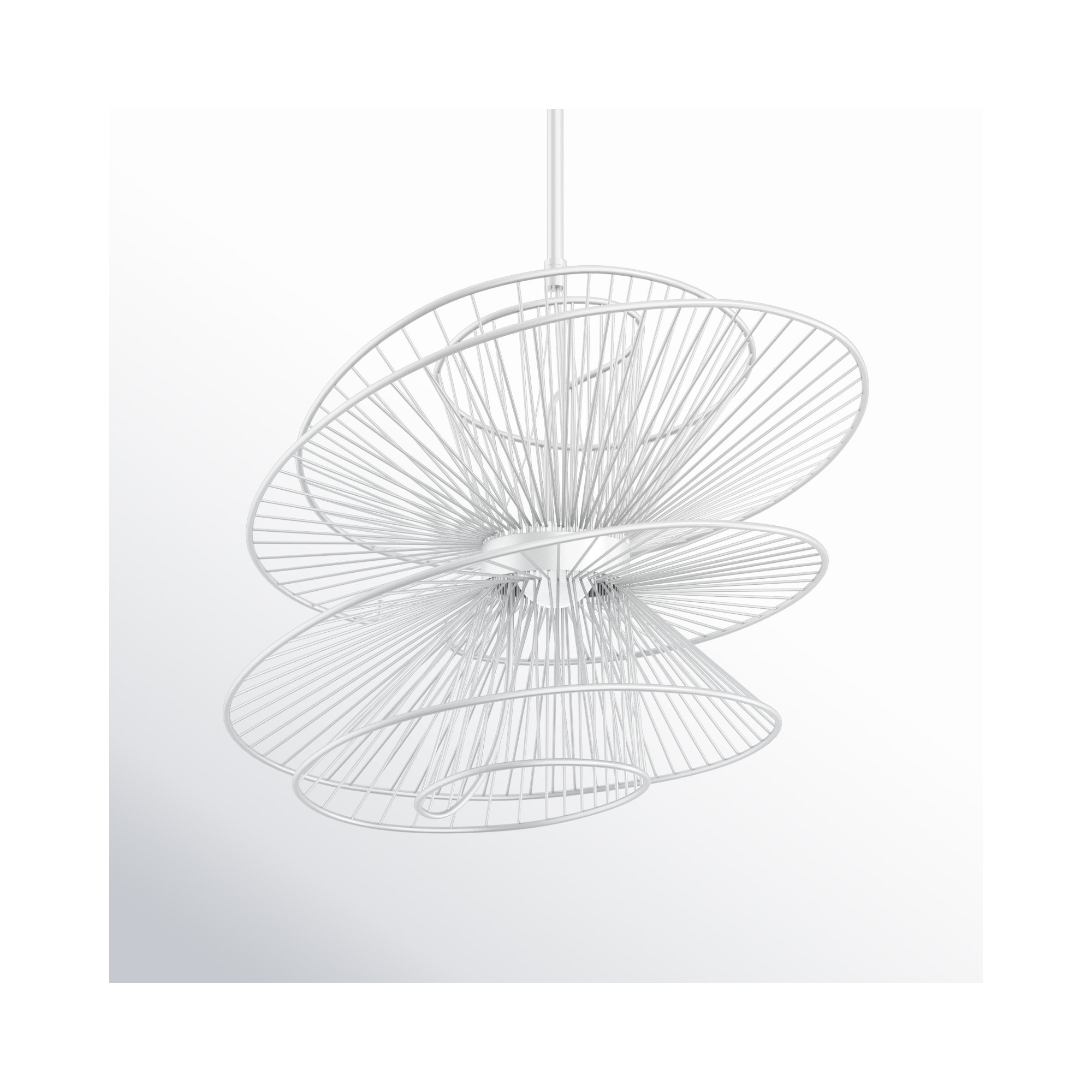 Kemi 2 Light LED Pendant, Black, 30.75" H x 26" W x 26" D
