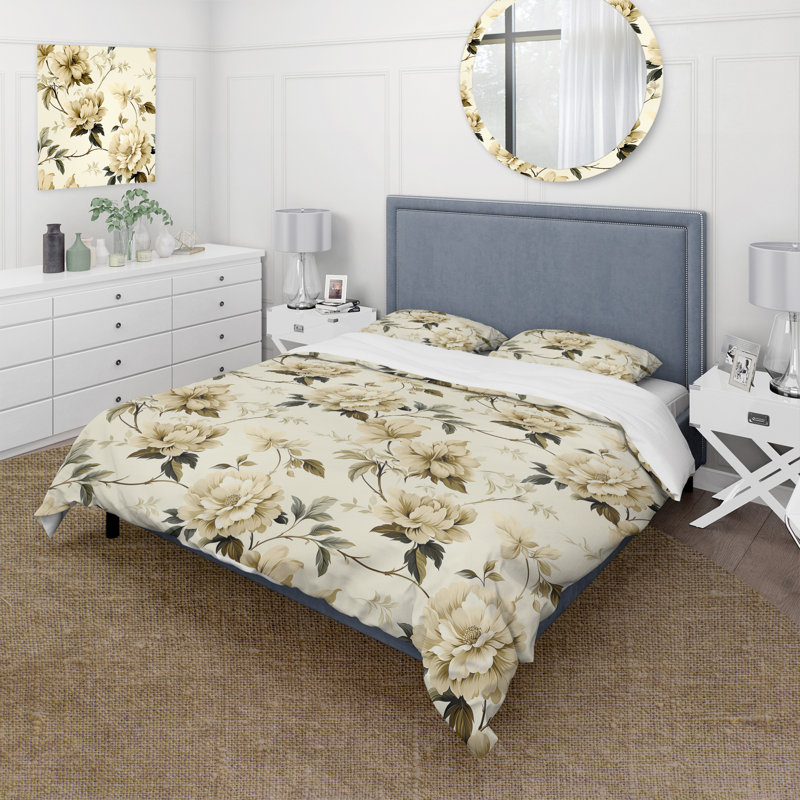Ensemble de housse de couette Minimalist Simplicity Victorian, Housse de couette pour très grand lit et 2 très