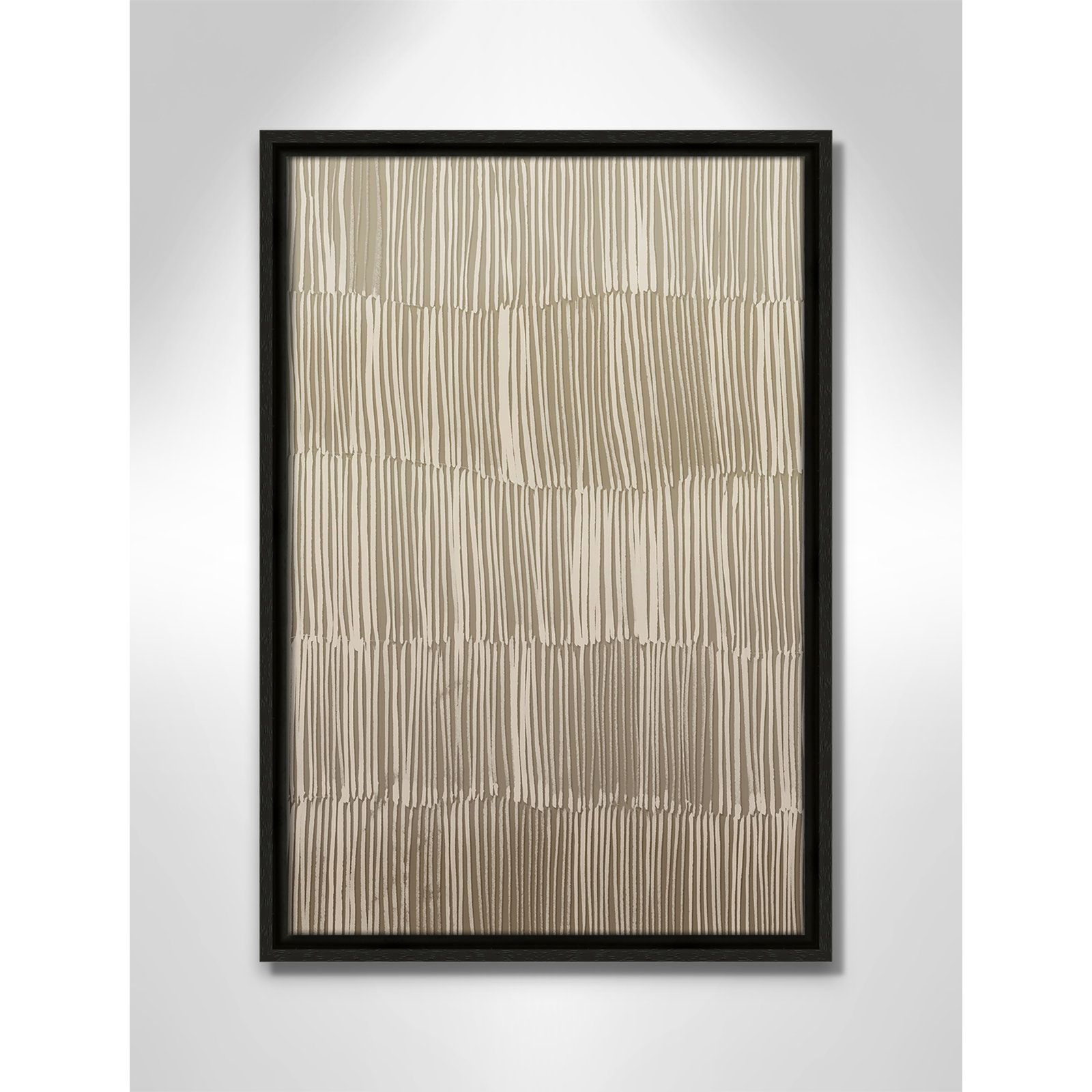 Linear Calm I Print by , 19.5" H x 13.5" W, Espresso Floater