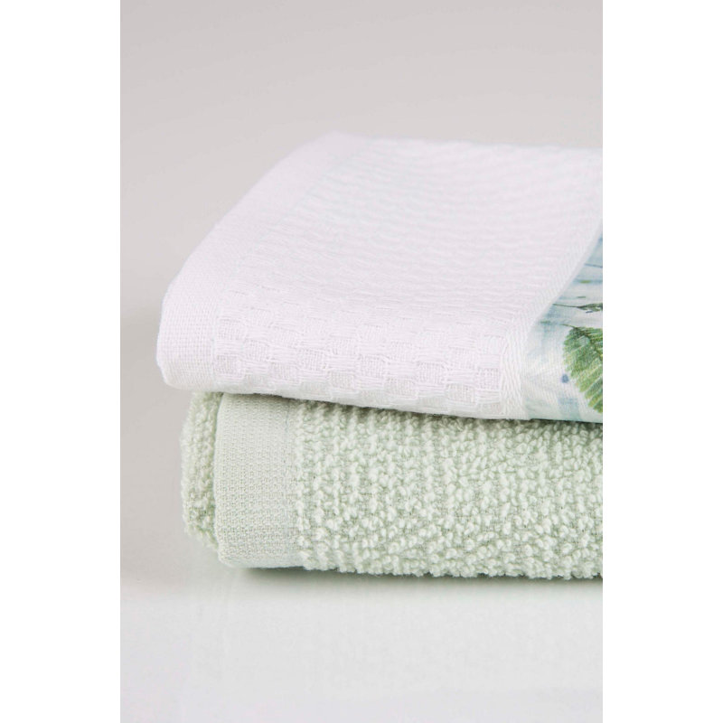 Ensemble de serviettes 100% coton 2 pièces Adola