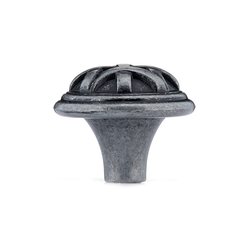 Expression 1 1/4" Diameter Round Knob, Wrought Iron