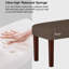 Banc d'appoint 44 "de large avec pieds solides, tabouret de hall d'entrée-1734264783