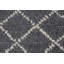 Tapis gris / noir en laine noué à la main de conception unique 5 pi 1 po x 7 pi 5 po New Age