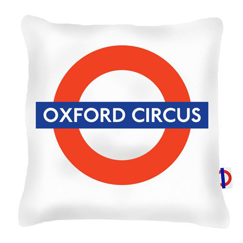 Oxford Circus Tube Station London Transport Cushion