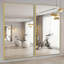 Miroir surdimensionné sur toute la longueur avec cadre en aluminium de qualité aérospatiale et verre nano - chambre à coucher, salle de bain, salle de sport-617856555-618221844