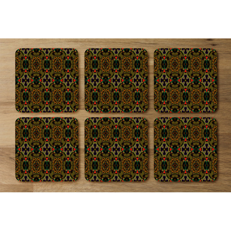 Square 6 Piece Coaster Set