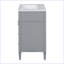 Meuble-lavabo moderne avec lavabo supérieur et 2 tiroirs-1644660361