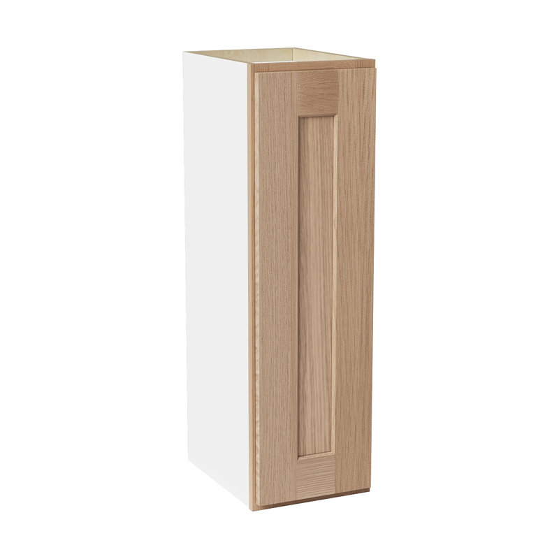 Armoire de cuisine en bois massif prête à assembler, H 30 po x l 9 po x P 12 po, Chêne Redondo