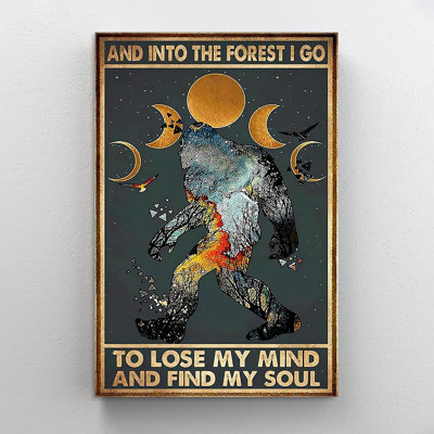 Into The Forest I Go Bigfoot - 1 Piece Rectangle G " Into The Forest I Go Bigfoot "