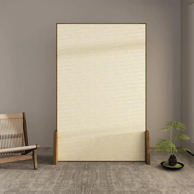 Cloison 1 pièce en bois massif noir, H 70,87 po x l 39,37 po x P 3,94 po