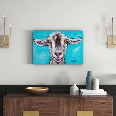 Gizmo The Goat - Wrapped Canvas Painting