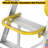 4 Step 375Lbs Aluminum Rolling Platform Ladder
