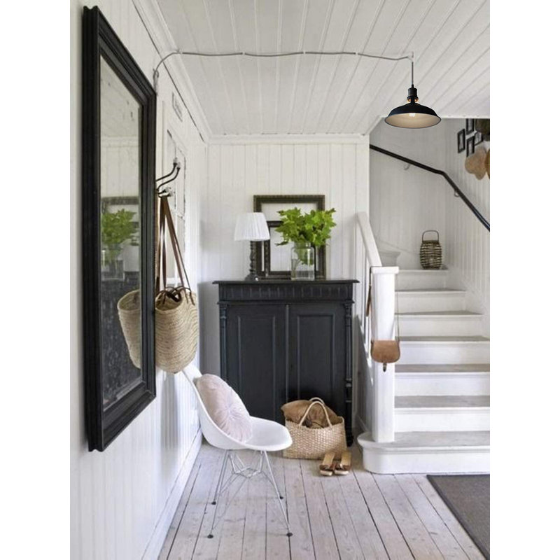Bickley 1 - Light Black And White Single Pendant