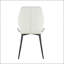 Chaise de salle à manger blanche en polyuréthane - ensemble de 4-704315839
