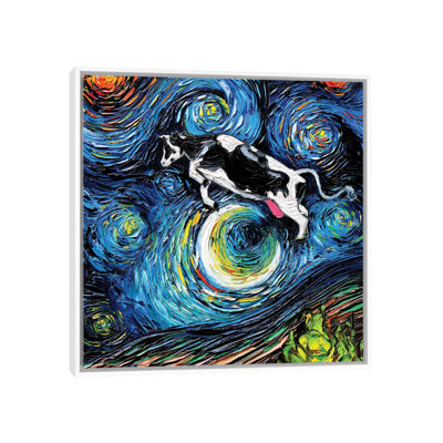 Reproduction d’art, "The cow Sautover the Moon" par aja Trèves