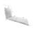 72" x 21" Outdoor Chaise Lounge Cushion with Ties and Loop-1514255440