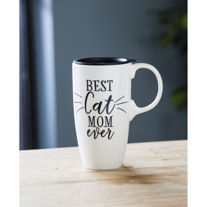 Grande tasse à latte maman best cat