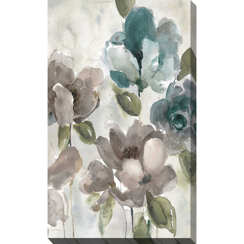 Topaz Garden II - Peinture, L 18 po x H 30 po, Toile tendue