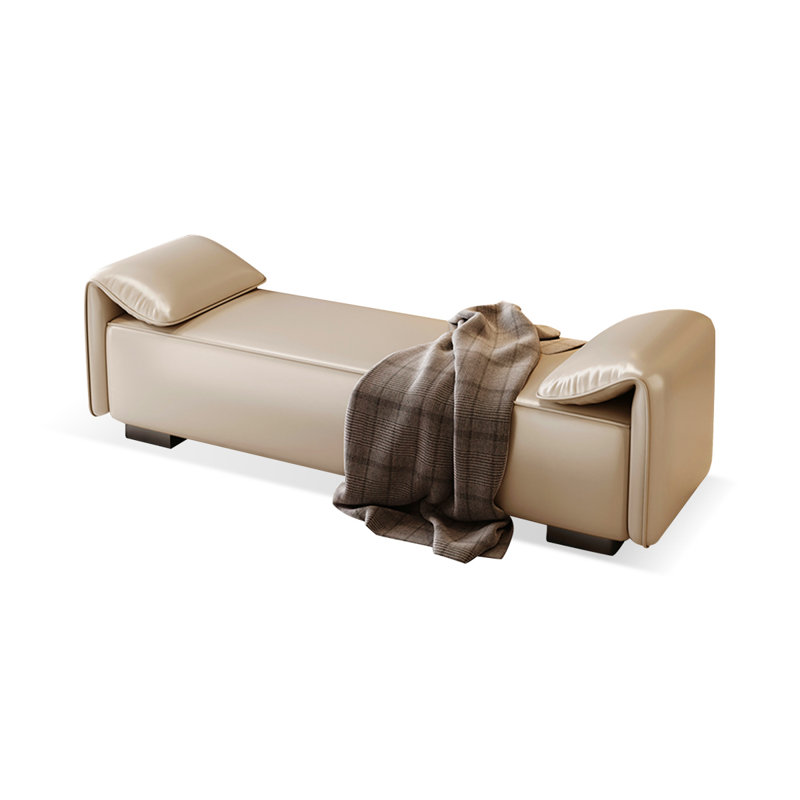 Upholstered Bench, Beige