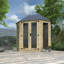 8x6w Tiger Elite Pressure-Treated Full Pane Octagonal