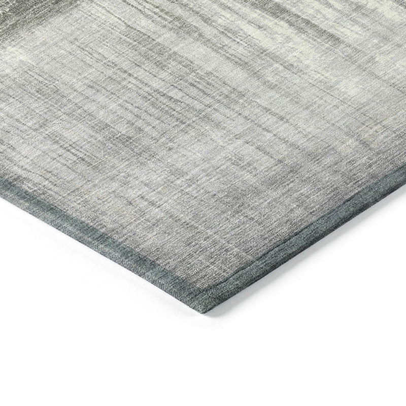 Tapis intérieur / extérieur lavable à la machine Xhevrie, Rectangulaire 3 pi x 5 pi