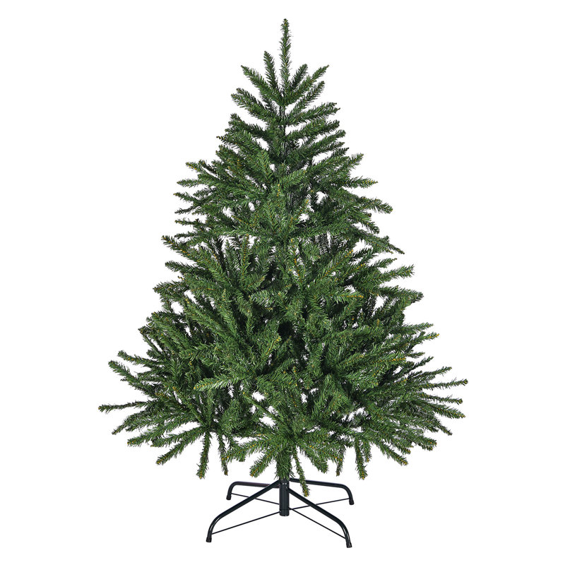 4.5 Ft Green Artificial Spruce Christmas Tree with Metal Stand