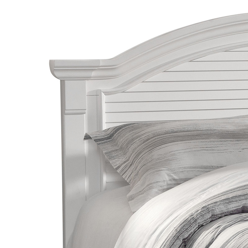 Benedith Standard Bed, Full, Distressed Eggshell White