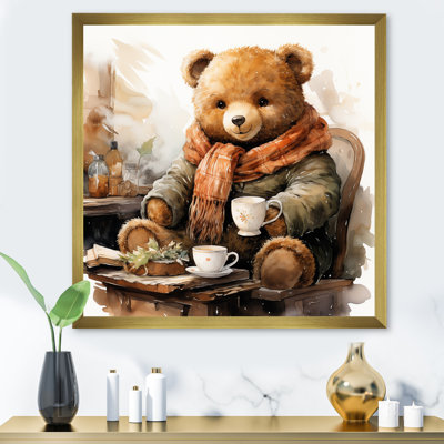 Winter Nursery Teddy Bear II - Nursery Teddy Bear's Wall Art