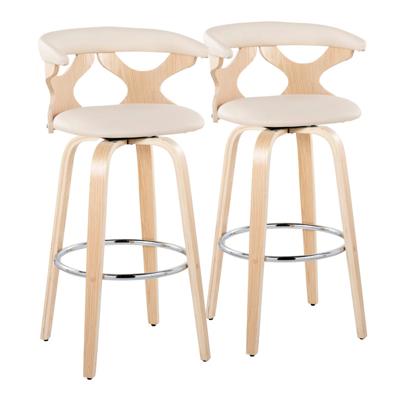 Tabouret de bar contemporain à hauteur fixe avec pivot