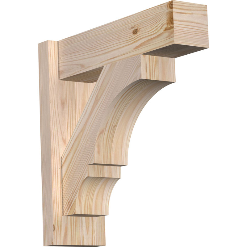 Bloc balboa rustique en bois rustique, P 18 po x H 18 po, Sapin Douglas de 7 1/2 po (lisse)
