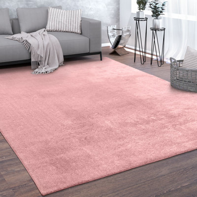 Anarely Shaggy Rug in Pink