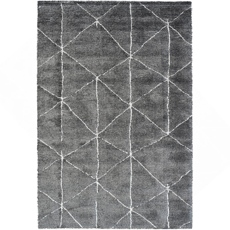 Tapis en polyester recyclé Nina Rowan, Rectangle 5 pi 3 po x 7 pi 6 po