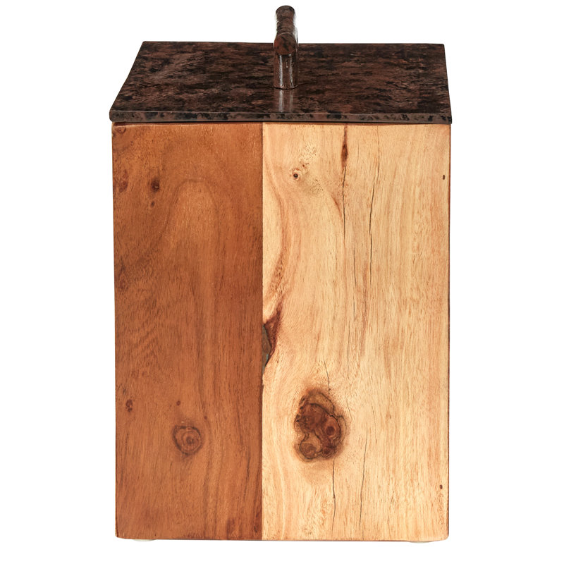 Wood Jar, 10" H x 6" W