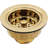 Solid Brass Push-Pull Style Kitchen Sink Drain Basket Strainer - 2-Pack-21699053