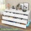 Commode double 6 tiroirs l 47,36 po Isamary-822888081