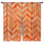 Rideaux orange obscurcissant et obscurcissant - 2 panneaux
